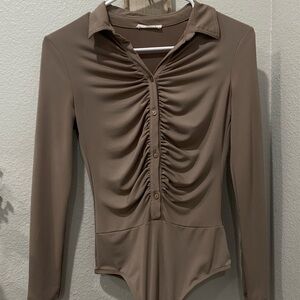 Long sleep button bodysuit